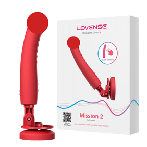 Lovense Mission 2 Powerful Vibrating Suction Cup Dildo App Controlled
