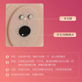 Mizzzee Hashimoto Half-Body Realistic AI Vibrating   Device (8kg) 谜姬桥本 仿真肤感AI动捕伸缩震动抗菌男用半身款