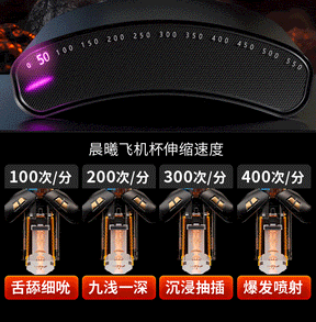 Mizzzee Night God male masturbator with intelligent app interaction, fully automatic dual-thrust electric handle 谜姬夜神飞机杯智能app互动全自动双伸缩手柄电动
