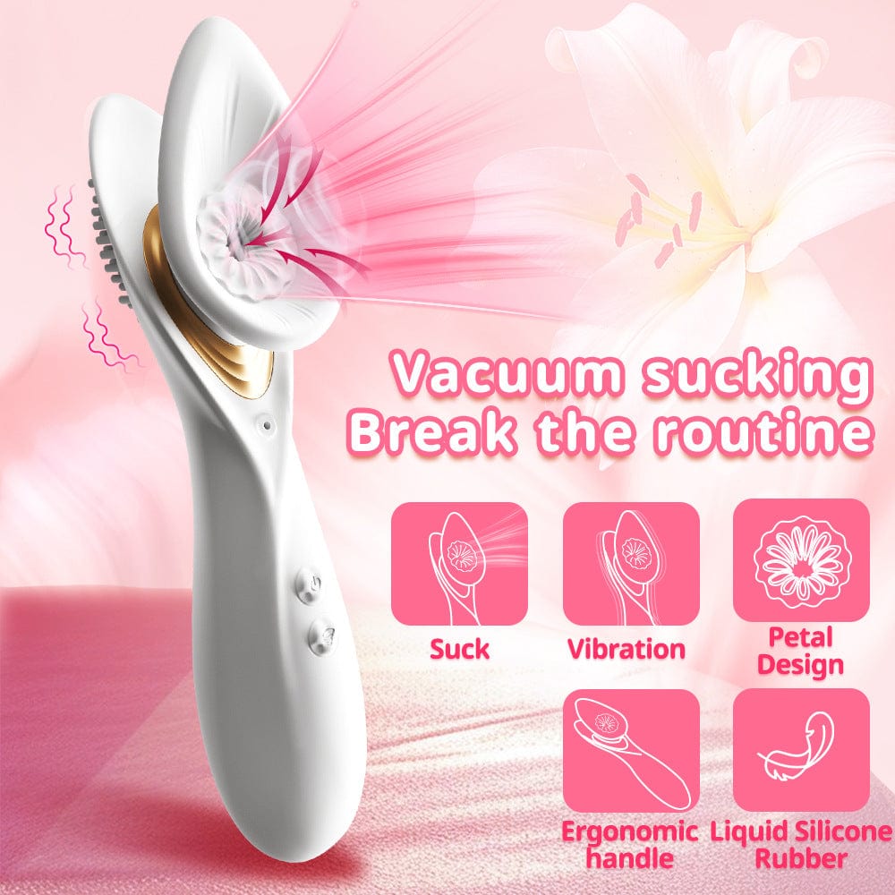Yeain Fragrance Kiss Vacuum Suction Vibrator – Women's Adult Intimate Pleasure Toy  夜樱跨境抚香花真空吮吸震动成人情调趣玩具自慰器女用情性趣