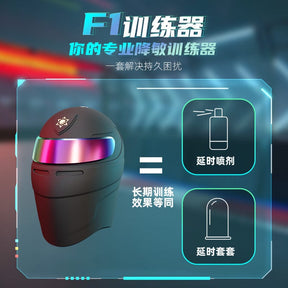 GALAKU F1 Glans Trainer – App Remote Control & Heated Electric Penis Trainer Massager F1龟头训练器APP遥控加温电动拍打阴茎训练按摩器