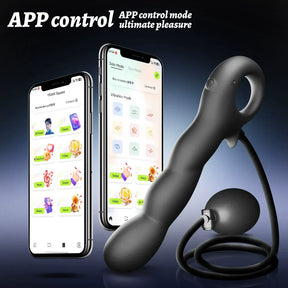 Yeain Explorer APP-Controlled Inflatable Anal Plug | Expandable Vibrator for Men & Women  探索者APP控制充气膨胀肛塞男女后庭震动棒成人自慰器