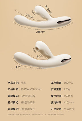 Svakom Uneco Pro Suction, Vibration & Tapping Vibrator