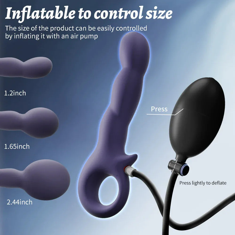 Yeain Explorer APP-Controlled Inflatable Anal Plug | Expandable Vibrator for Men & Women  探索者APP控制充气膨胀肛塞男女后庭震动棒成人自慰器