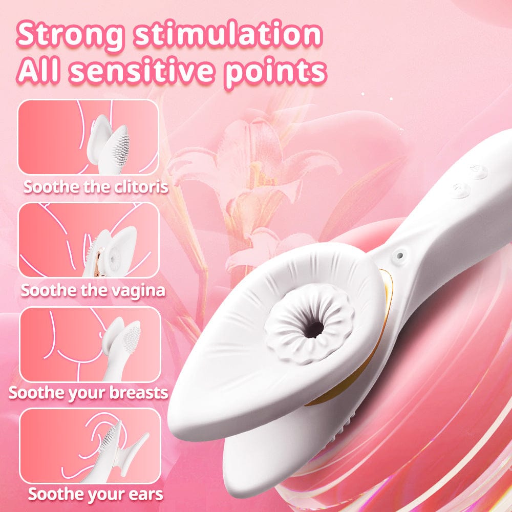 Yeain Fragrance Kiss Vacuum Suction Vibrator – Women's Adult Intimate Pleasure Toy  夜樱跨境抚香花真空吮吸震动成人情调趣玩具自慰器女用情性趣