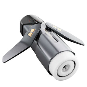 Mizzzee Night God male masturbator with intelligent app interaction, fully automatic dual-thrust electric handle 谜姬夜神飞机杯智能app互动全自动双伸缩手柄电动