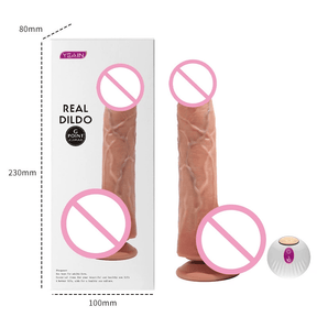 YEAIN Realistic Soft Dildo – Automatic Vibrating & Thrusting Female Masturbator   夜樱阳具软肉逼真全自动电动女人用自慰器震动伸缩假阳具