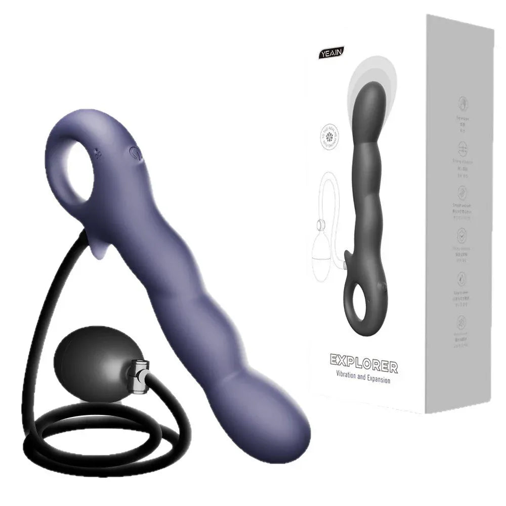 Yeain Explorer APP-Controlled Inflatable Anal Plug | Expandable Vibrator for Men & Women  探索者APP控制充气膨胀肛塞男女后庭震动棒成人自慰器