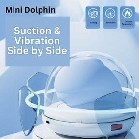 Galaku Touch Pink Dolphin UV BOX with Heating Sucking Strong Vibrator For Her