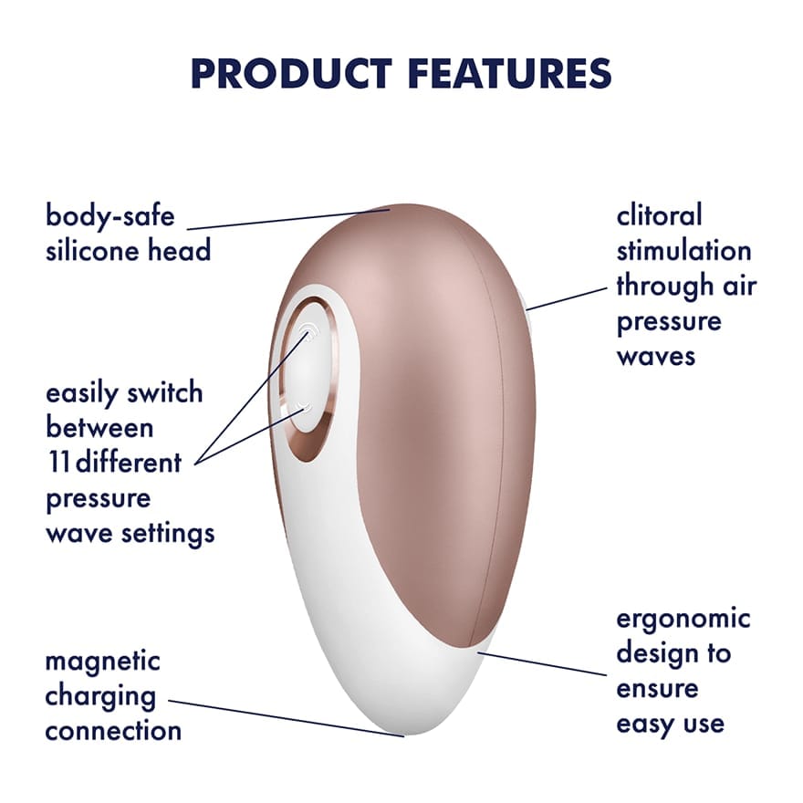 Satisfyer Deluxe Air Pulse Clitoral Stimulator | 11 Intensities | Waterproof & Rechargeable  女性气压脉冲阴蒂刺激器｜11档强度