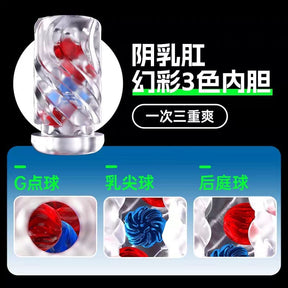 Leten Zero Gravity Automatic Masturbator – Heating LED Stroke & Suction Male Pleasure Device