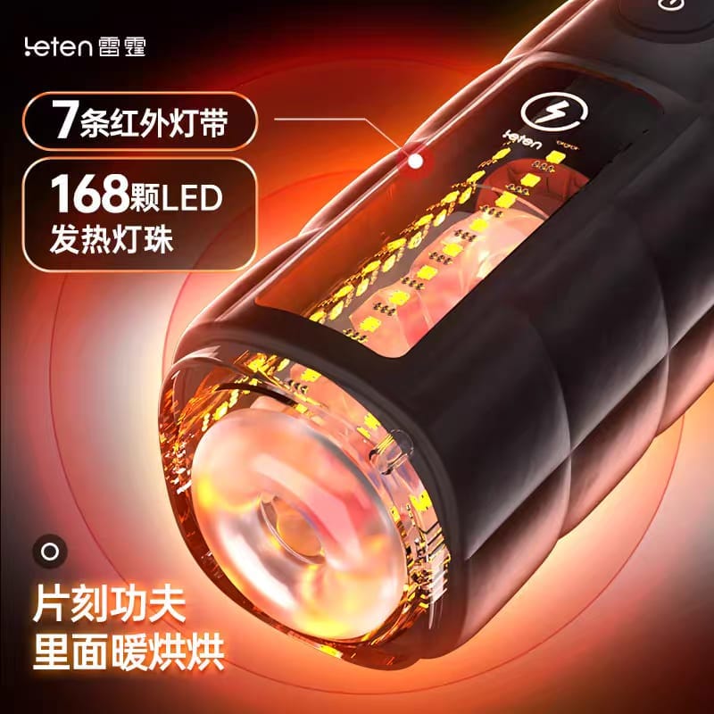 Leten Zero Gravity Automatic Masturbator – Heating LED Stroke & Suction Male Pleasure Device