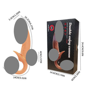 Yeain Dual Dildo With Strap 360 Rotation / Thrusting Dildo With Remote Vibration For Her