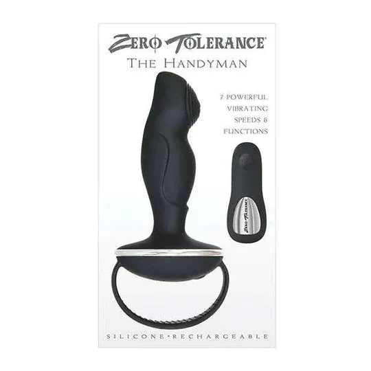 Zero Tolerance - The Handyman Remote Control Prostate Massager (Black)