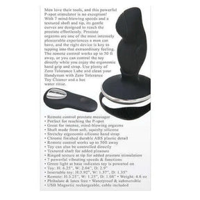 Zero Tolerance - The Handyman Remote Control Prostate Massager (Black)