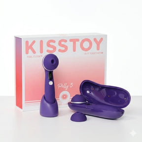KISSTOY Polly 5 Suction & Vibration Stimulator – 5 Suction Levels, 10 Vibration Modes