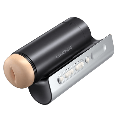 Lovense AI Sync Powered Solace Pro  AI-Powered Remote Control Thrusting Male Masturbator