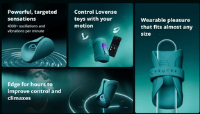 Lovense  Gush 2 Motion Remote-Controlled Penis Massager with Motion Sensing Master Control