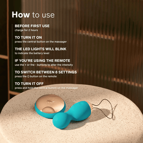 Lelo Hula Beads in Ocean Blue and Deep Rose 遙控快感陰道球本瓦球