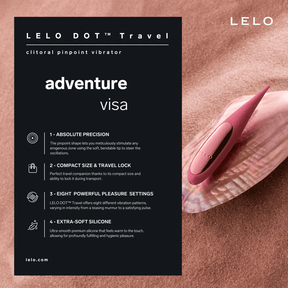 Lelo - Dot Travel Rechargeable Clitoral Pinpoint Vibrator Purple and Pink