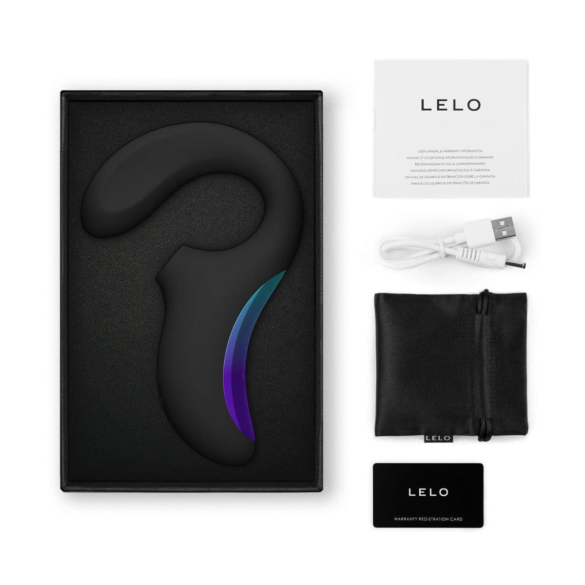 Lelo - Enigma Wave Triple Stimulation Sonic Massager Cyber Purple / BLACK