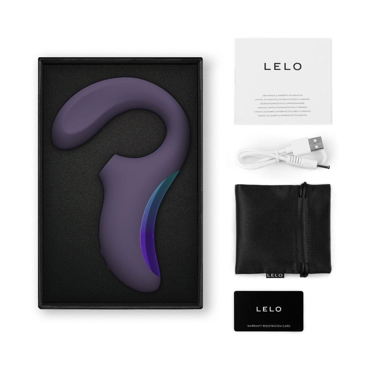 Lelo - Enigma Wave Triple Stimulation Sonic Massager Cyber Purple / BLACK