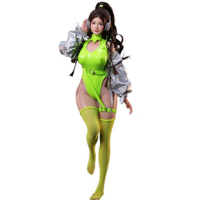 Full-length figure on white background