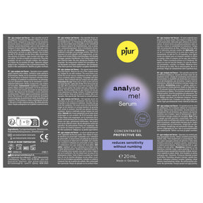 Pjur - Analyse Me! Anal Comfort Serum Silicone-based Lubricant 20 ml