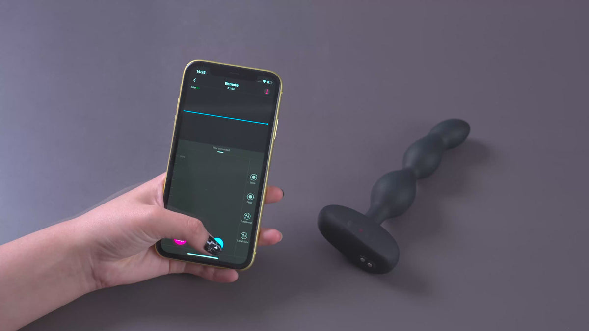 Lovense Ridge App-controlled vibrating and rotating anal beads