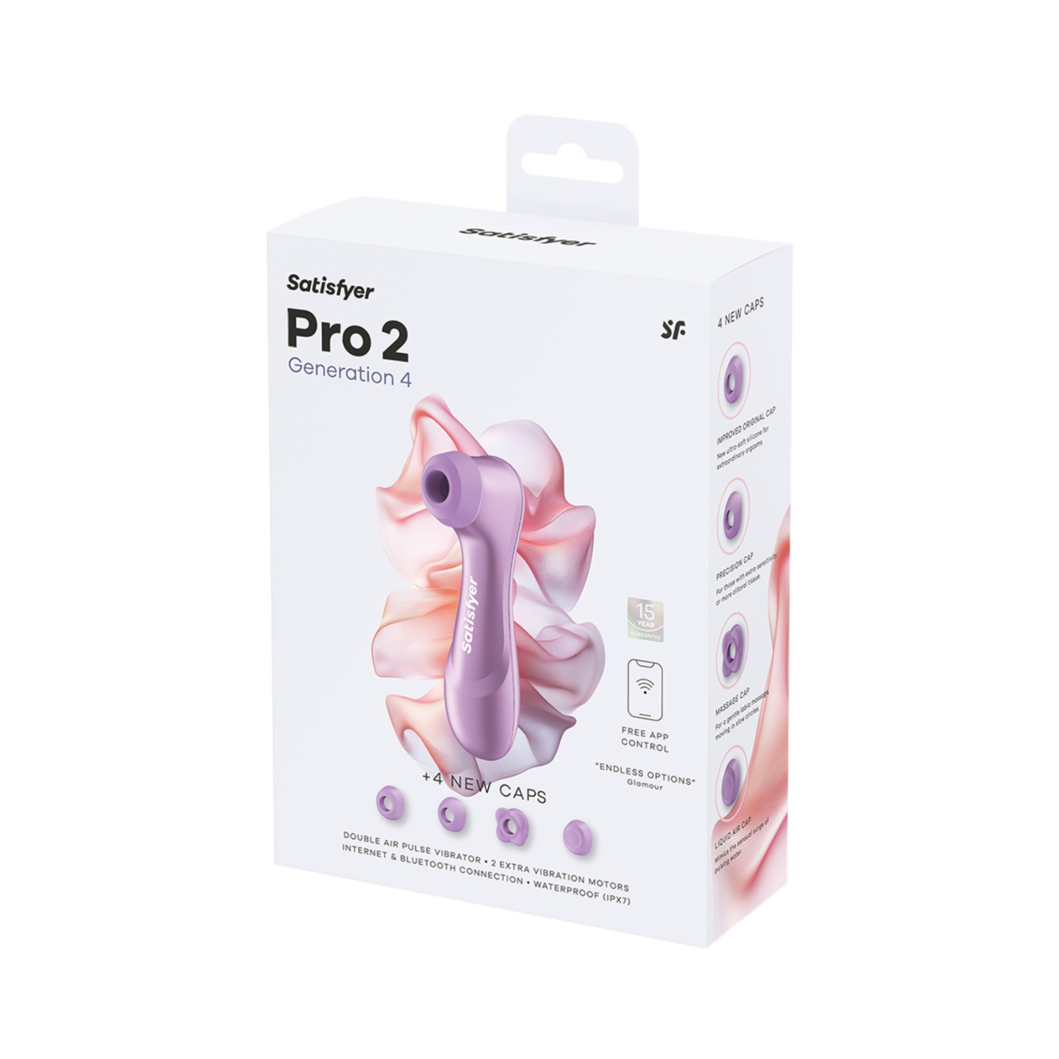 Satisfyer Pro 2 Generation 4 App-Controlled Air Pulse & Dual Vibration Clitoral Stimulator