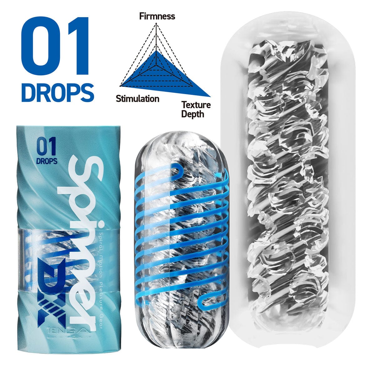 TENGA SPINNER DX Reusable Enhance Spiral-Motion Male Masturbator/Stroker NIB NWT 释放感官的旋风快感