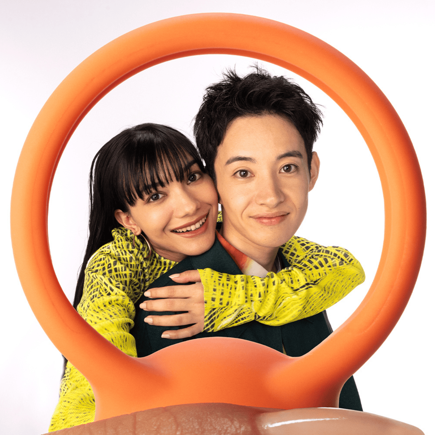 Tenga - PaiRING Couple Vibrator Coral