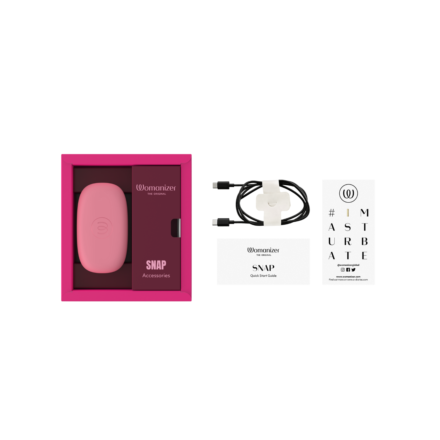 [PRE-ORDER] Womanizer - Snap Clitoral Stimulator Crushed Berry