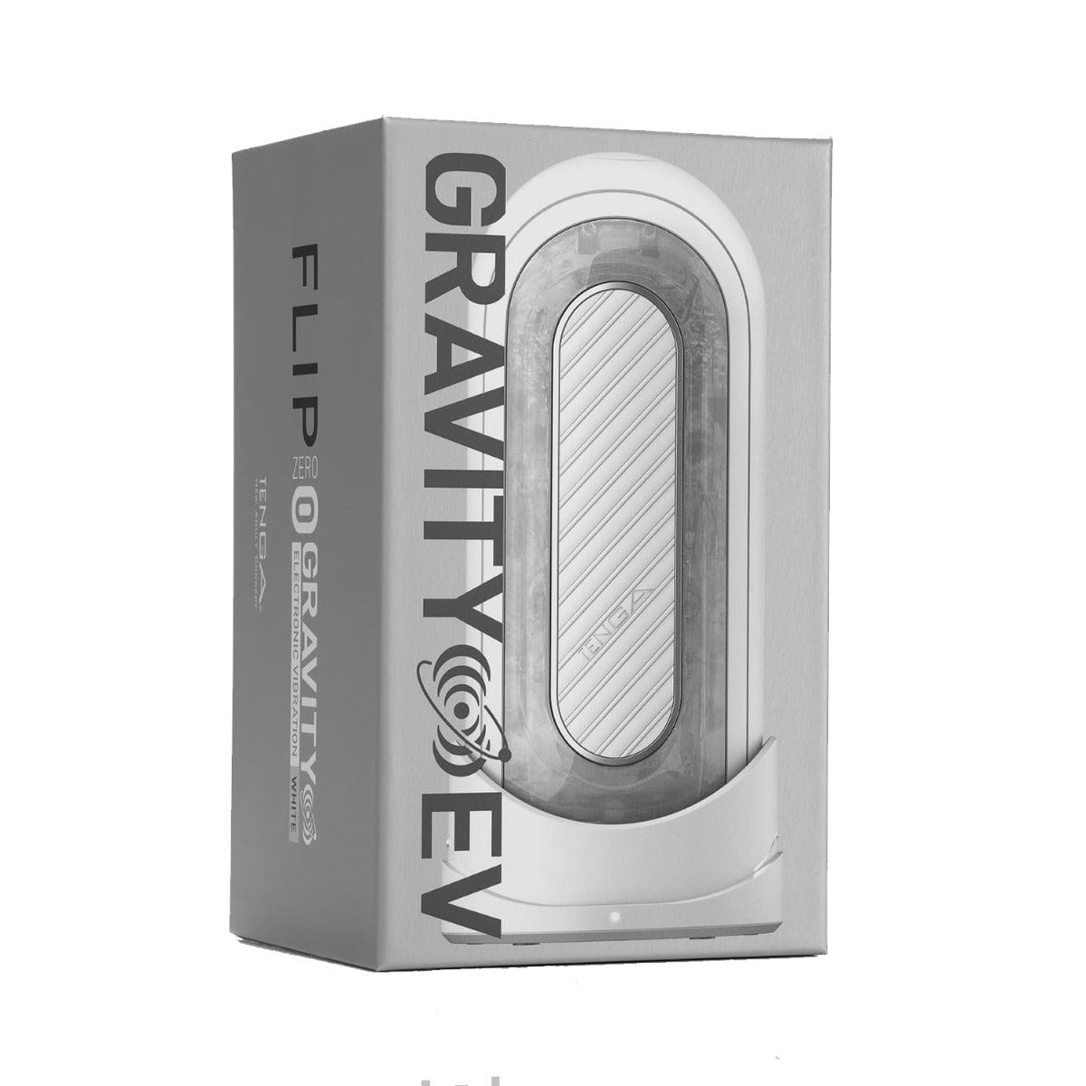 Tenga - Flip Zero Gravity Electronic Vibration Rechargeable Male Masturbator Black / White