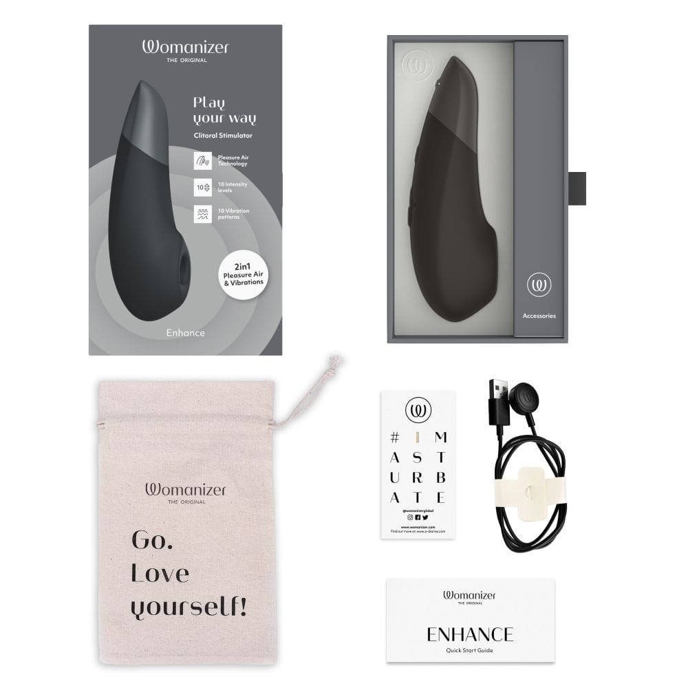 Womanizer Enhance 2-in-1 Clitoral Stimulator with Pleasure Air & Vibrations 双效阴蒂刺激器（气动吸吮 + 振动）