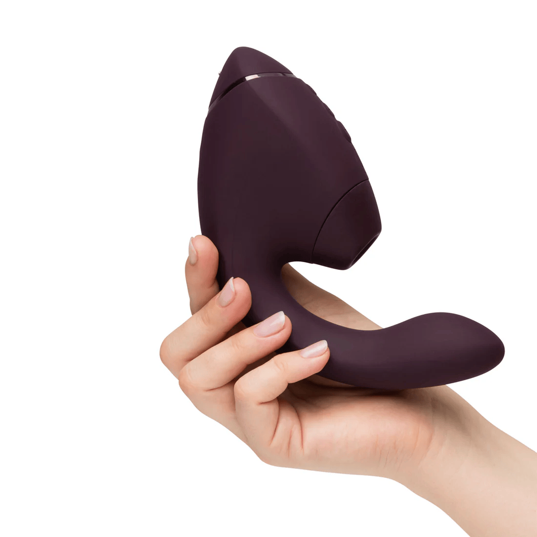 Womanizer - Next Duo Dual Stimulator with Pleasure Air  Dark Purple  and  Dusky Pink