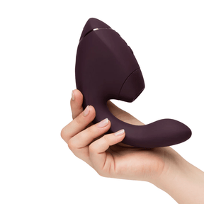 Womanizer - Next Duo Dual Stimulator with Pleasure Air  Dark Purple  and  Dusky Pink
