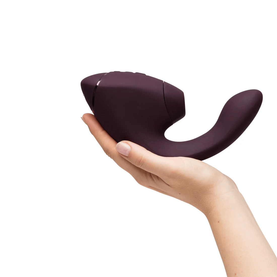Womanizer - Next Duo Dual Stimulator with Pleasure Air  Dark Purple  and  Dusky Pink