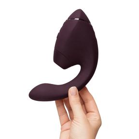 Womanizer - Next Duo Dual Stimulator with Pleasure Air  Dark Purple  and  Dusky Pink