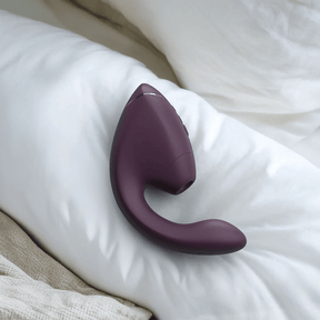 Womanizer - Next Duo Dual Stimulator with Pleasure Air  Dark Purple  and  Dusky Pink