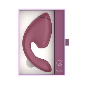 Womanizer - Next Duo Dual Stimulator with Pleasure Air  Dark Purple  and  Dusky Pink