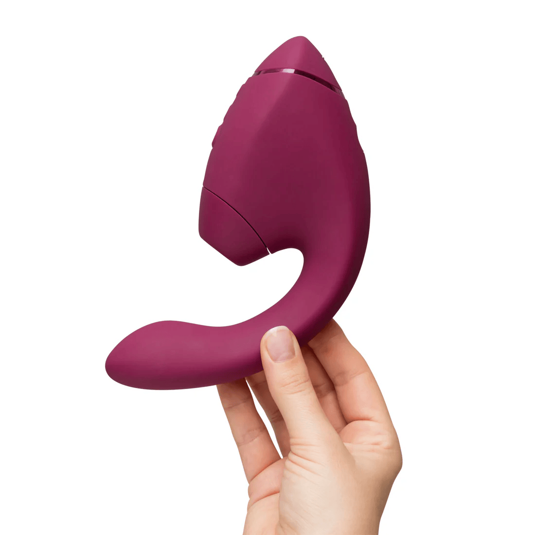 Womanizer - Next Duo Dual Stimulator with Pleasure Air  Dark Purple  and  Dusky Pink