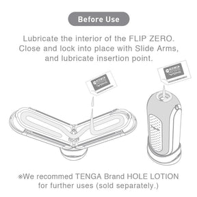 Tenga FLIP ZERO (Black / White)-Xsecret- Strive to protect your secret