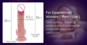 DRYWELL Realistic Cock Dildo Food Grade Silicone Sex Toys for her