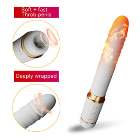 Yeain Pleasure II Portable Thrusting Dildo and suction vibrator with heating function with waterproof