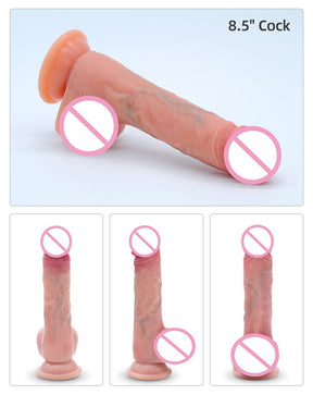 DRYWELL Realistic Cock Dildo Food Grade Silicone Sex Toys for her