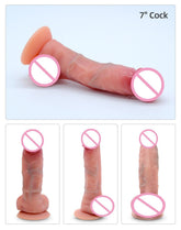 DRYWELL Realistic Cock Dildo Food Grade Silicone Sex Toys for her