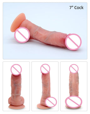 DRYWELL Realistic Cock Dildo Food Grade Silicone Sex Toys for her
