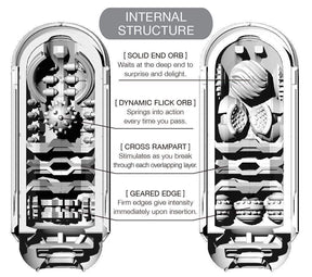 Tenga FLIP ZERO (Black / White)-Xsecret- Strive to protect your secret