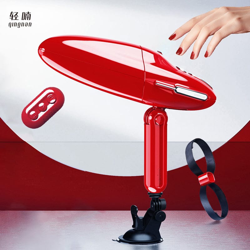 QingNan Super Strong G Spot Thrusting Dildo Machine Handsfree Adjustable Heating Wireless Remote